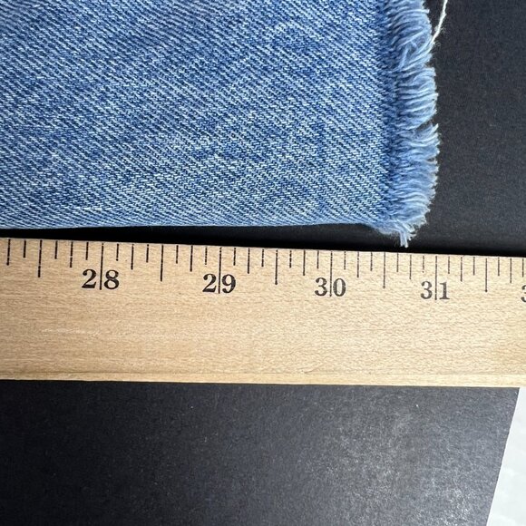 Zara Jeans Women's 26x30* High Rise Wide Leg Blue Distressed Raw Hem Denim Tag 4 - Picture 12 of 16